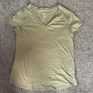 Mossimo Supply Co. Tan Cream Short Sleeve T-Shirt